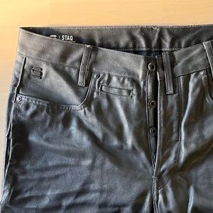 G-Star, Men's 33/34, Rare Waxed Denim, Dark Gray